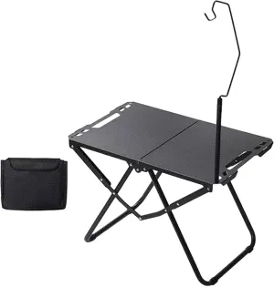 Foldable Camping Table Grilling Table Multifunctional Picnic Cooking Desk Compact Stand for Backyard Patio Outdoor Cooking Beach
