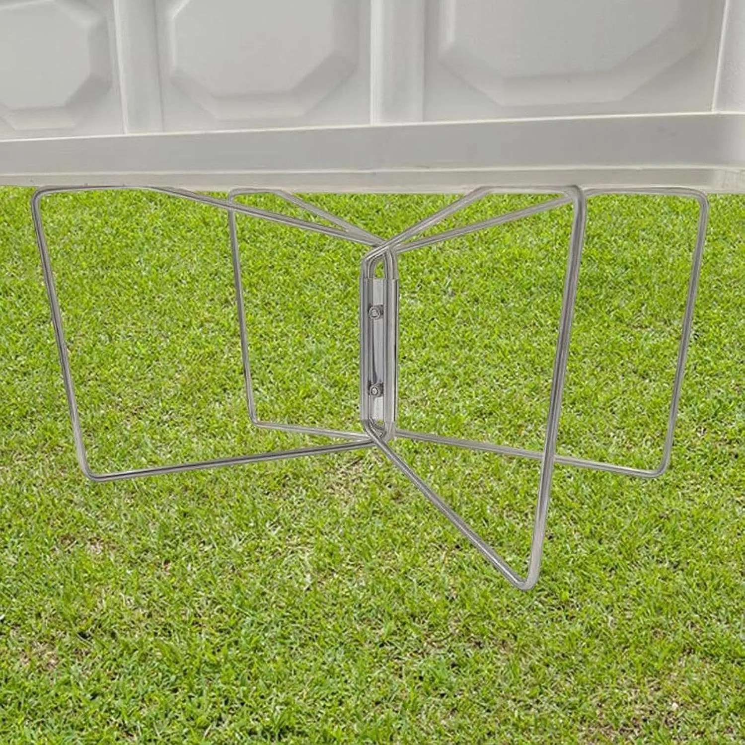 Foldable Cooler Stand Luggage Rack Trash Bag Holder with Carry Bag Water Container Stand Ice Box Holder for Hiking Barbecue