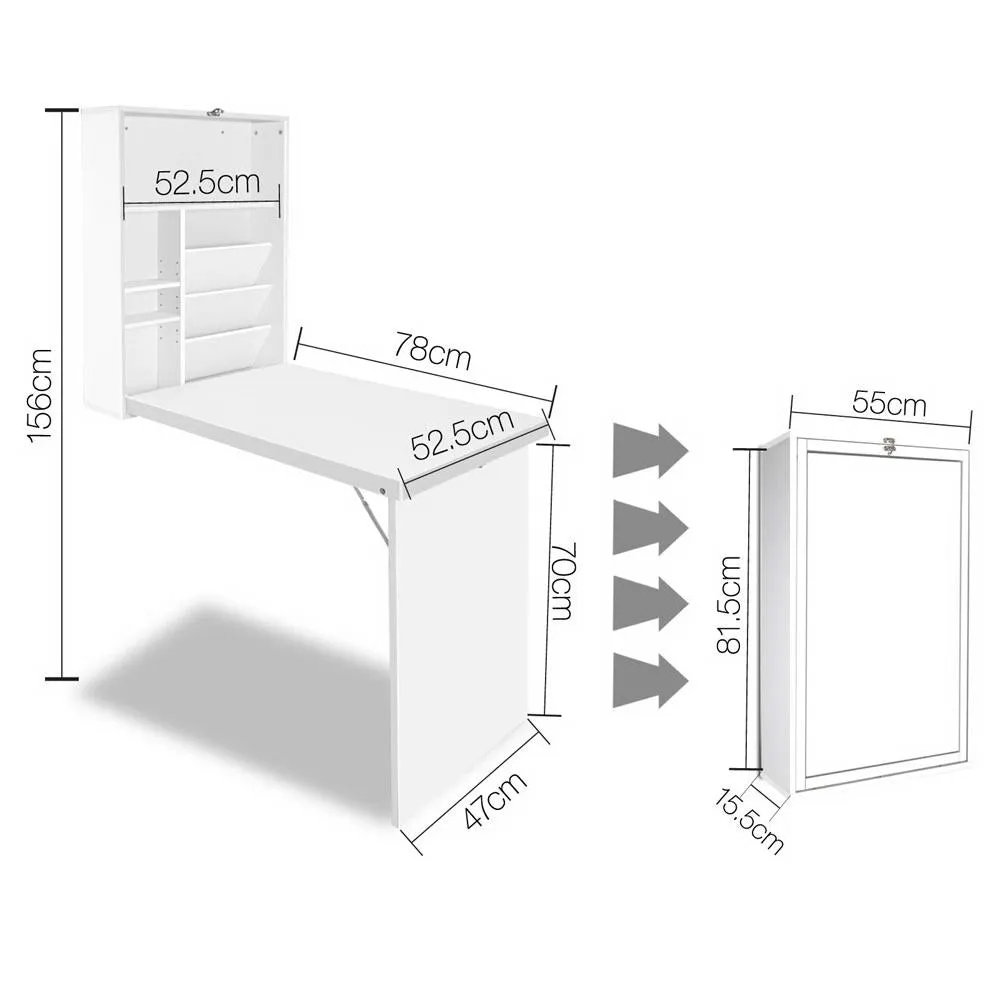 Foldable Desk and Shelf