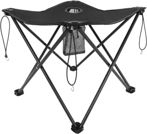 Foldable Picnic Table Outdoor Camping Table BBQ with Cup Holders Oxford Cloth Material