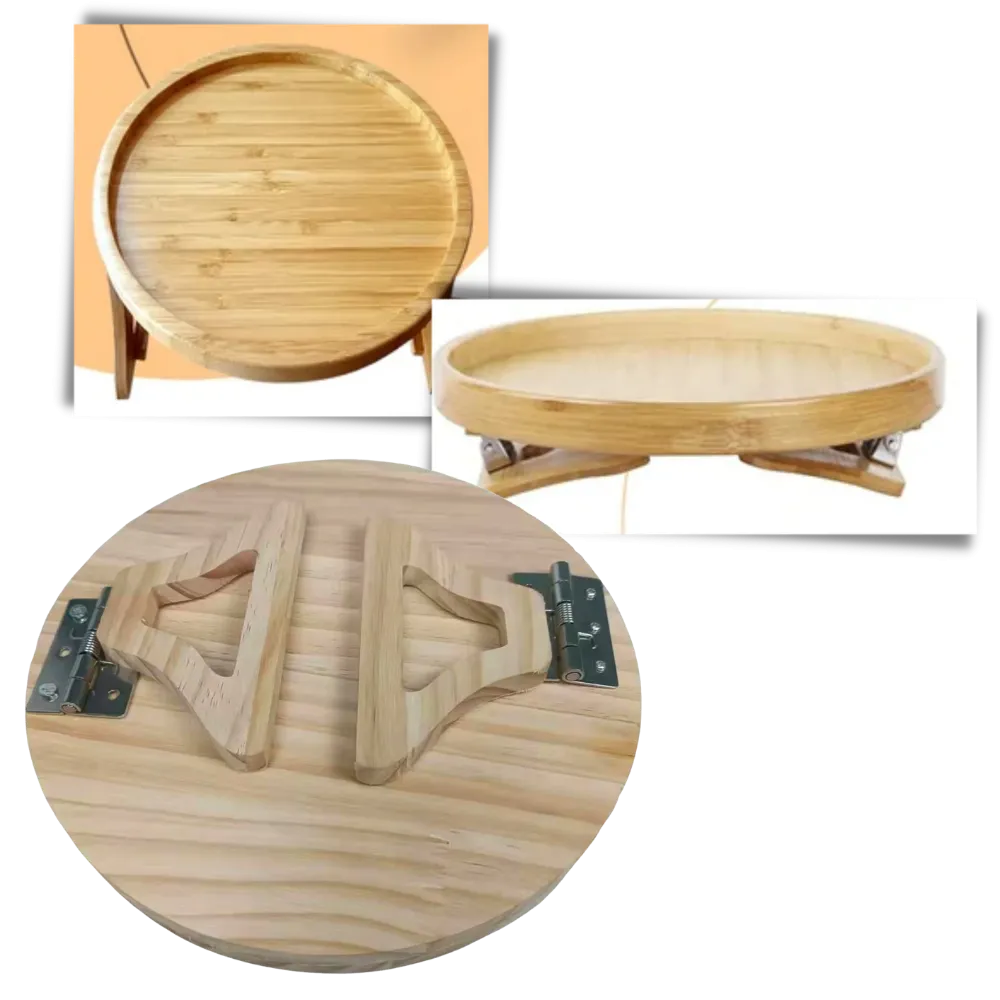 Foldable Wooden Armrest Table