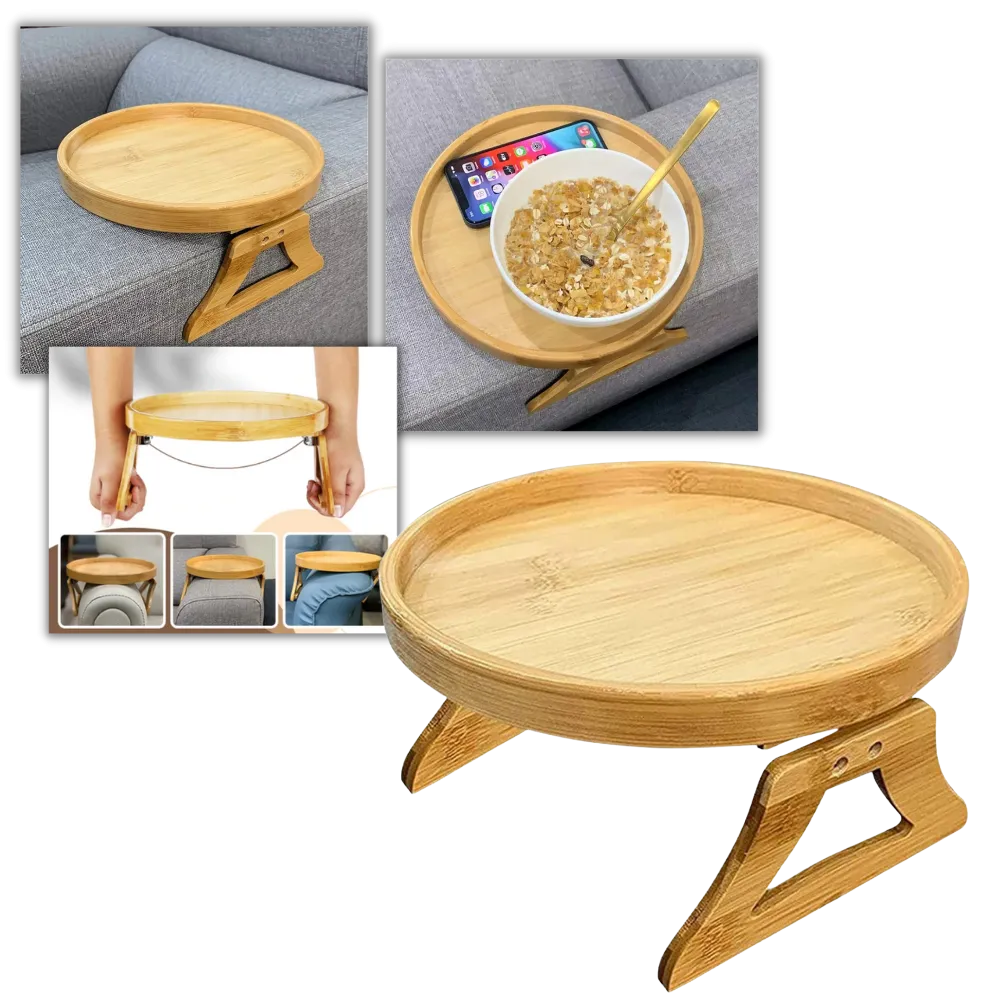 Foldable Wooden Armrest Table