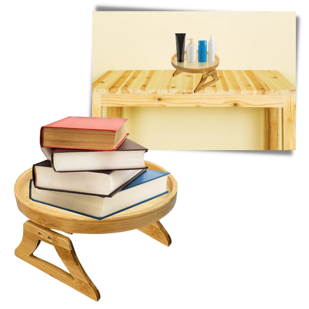 Foldable Wooden Armrest Table