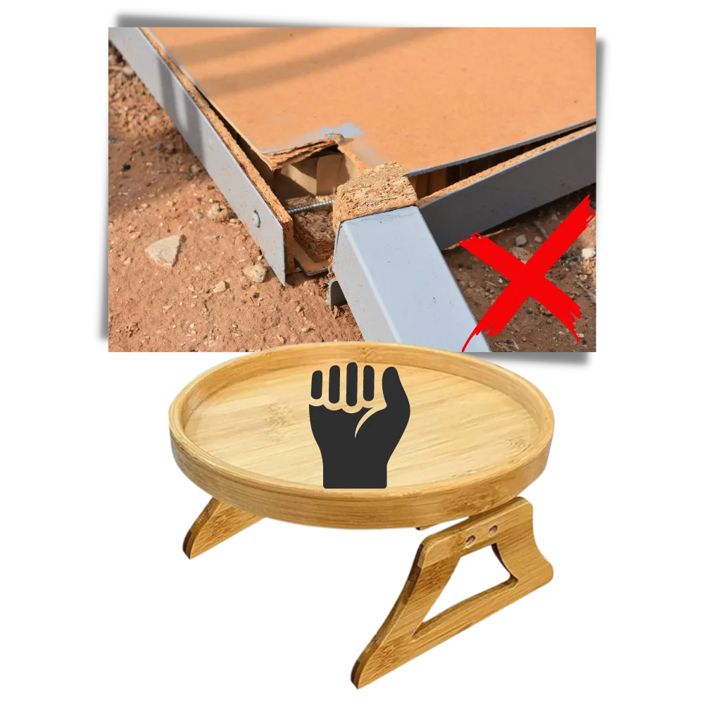 Foldable Wooden Armrest Table