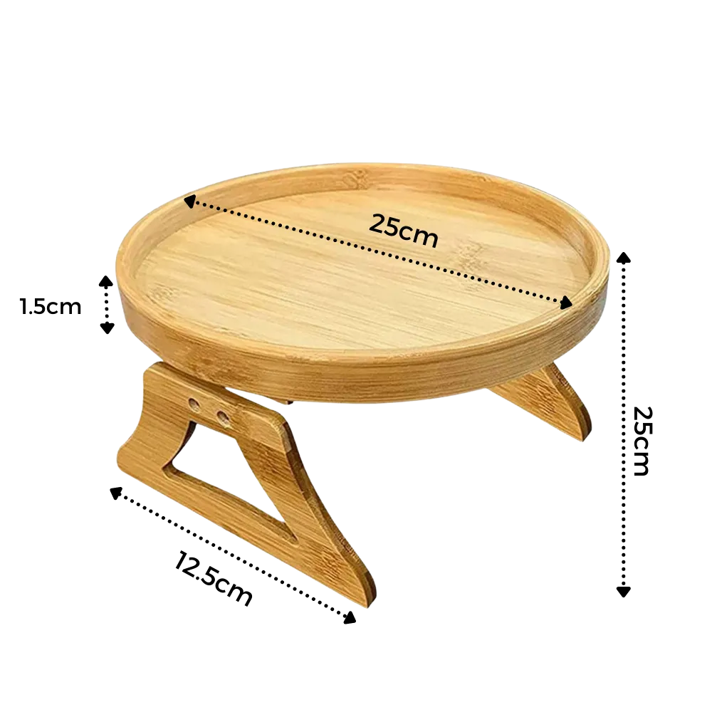 Foldable Wooden Armrest Table
