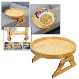 Foldable Wooden Armrest Table