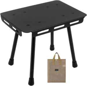 Folding Aluminum Alloy Outdoor Table Seat Set Carry Case Included Portable Suitable for Adventure Trip BBQ Hiking Travel