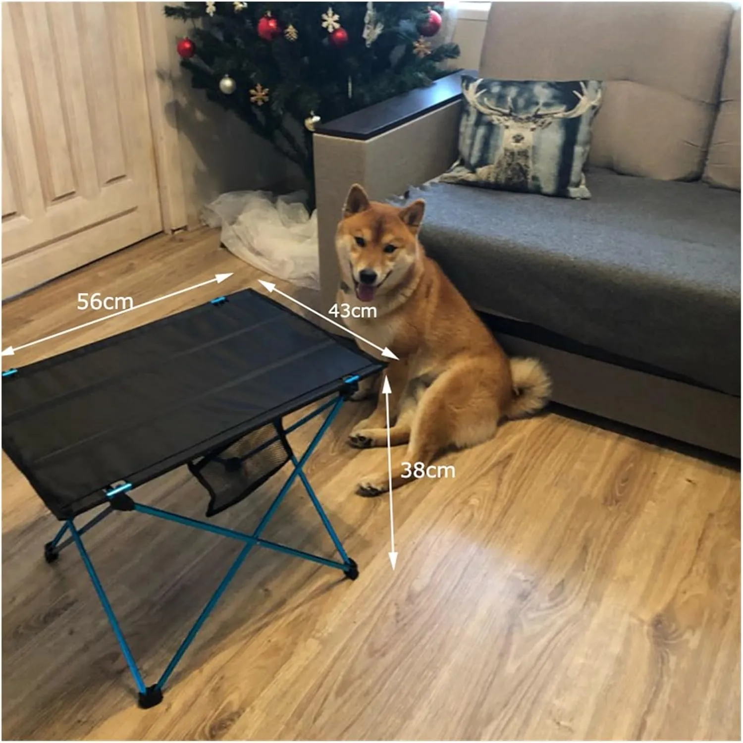 Folding Dining Table Aluminium Alloy Ultra Light Folding Desk Portable Foldable Table Camping Outdoor Fur Computer Bed Tables Picnic (Color : Red)