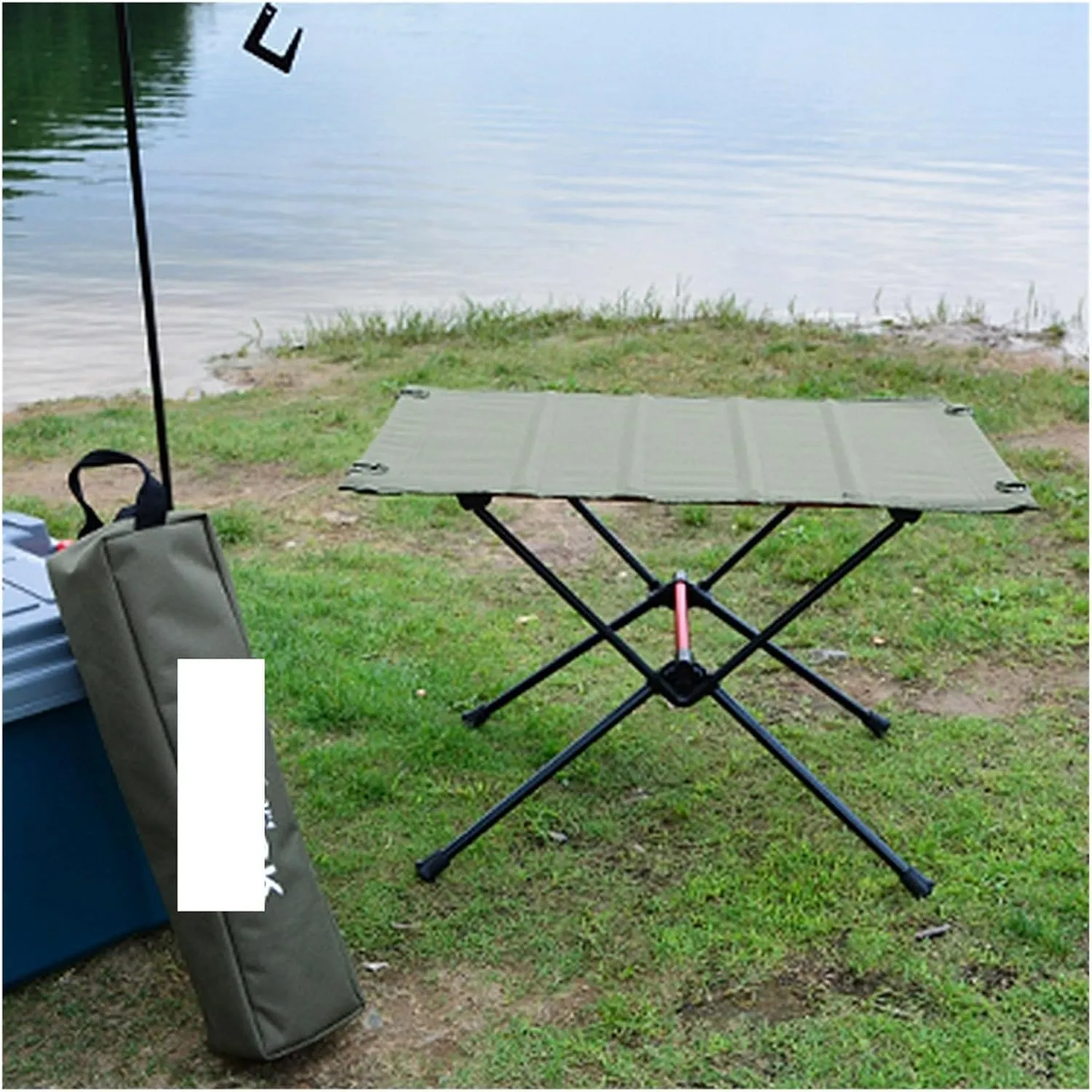 Folding Dining Table Aluminum Alloy Outdoor Furniture Dinner Desk for Family Party BBQ Picnic Portable Foldable Camping Table (Color : B)