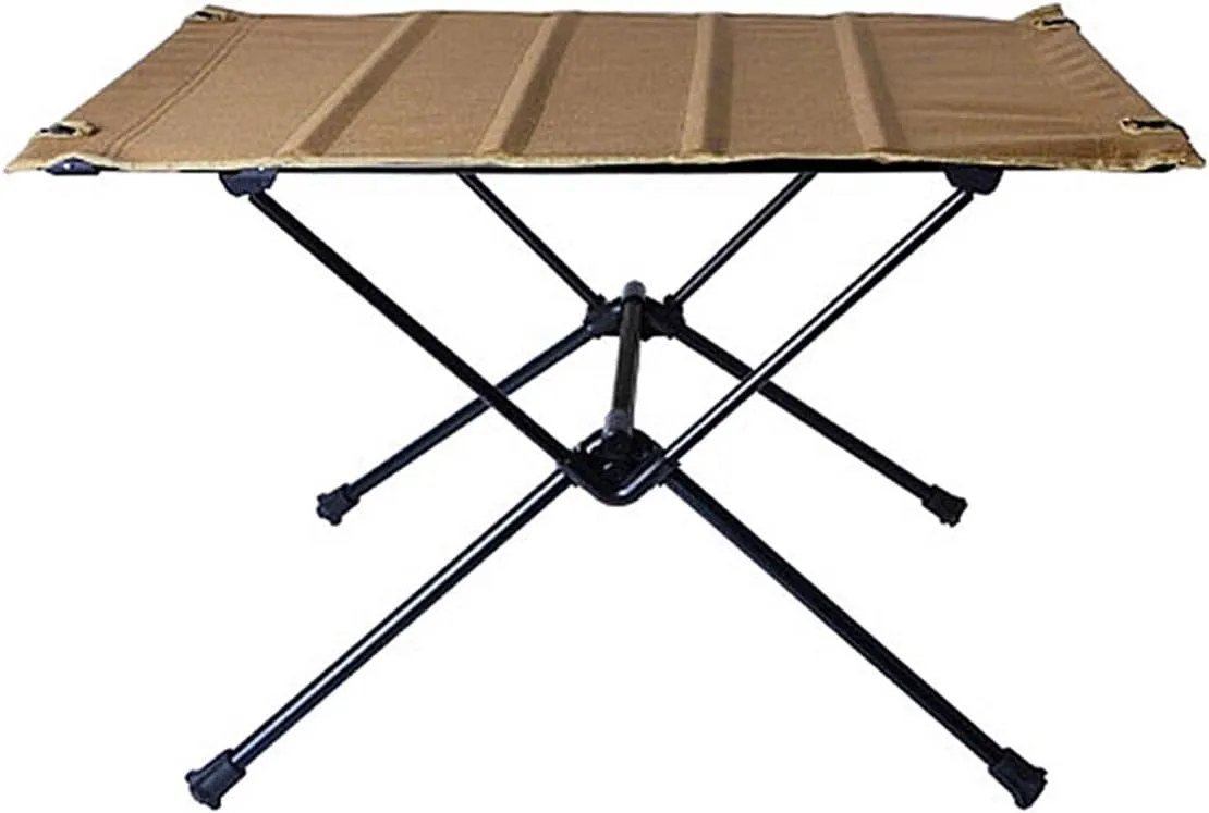 Folding Dining Table Aluminum Alloy Outdoor Furniture Dinner Desk for Family Party BBQ Picnic Portable Foldable Camping Table (Color : B)