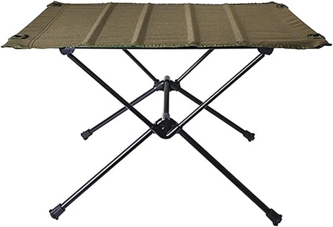 Folding Dining Table Aluminum Alloy Outdoor Furniture Dinner Desk for Family Party BBQ Picnic Portable Foldable Camping Table (Color : B)