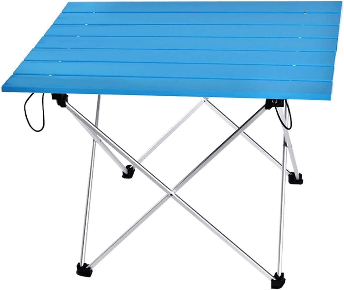 Folding Dining Table Foldable Folding Camping Hiking Desk Traveling Outdoor Fur Table Aluminum Alloy Portable Table Outdoor Fur (Color : Black 56x40.5x41cm)