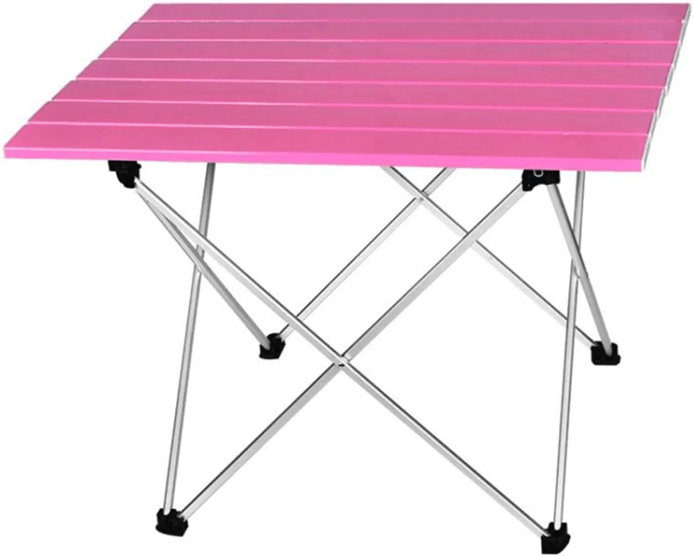 Folding Dining Table Foldable Folding Camping Hiking Desk Traveling Outdoor Fur Table Aluminum Alloy Portable Table Outdoor Fur (Color : Black 56x40.5x41cm)