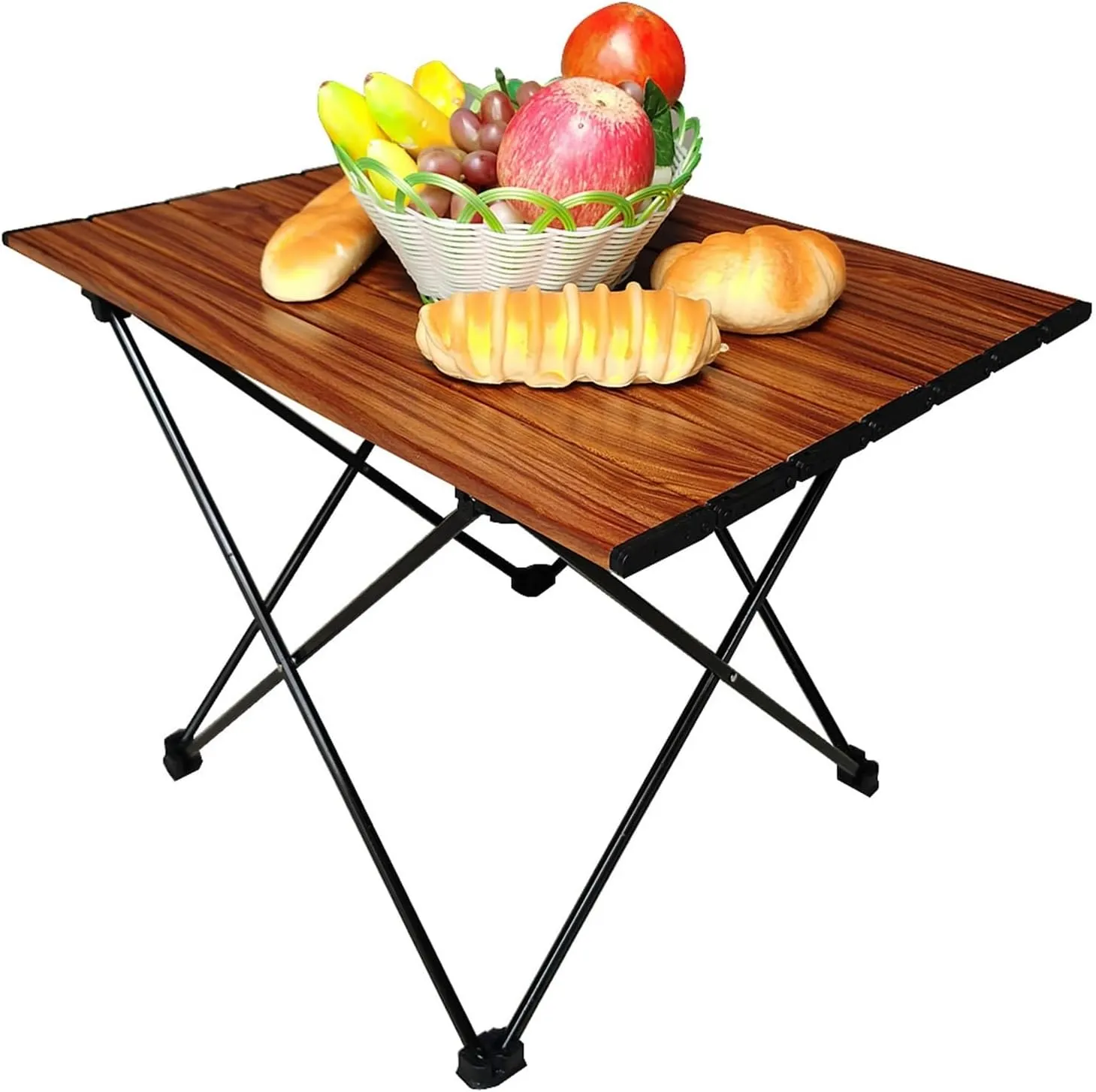 Folding Dining Table Outdoor Folding Table Computer Bed Desk for Travel Picnic BBQ Camping Foldable Table Portable Camping Table Aluminium Ultralight (Color : 01)
