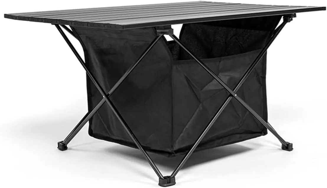 Folding Dining Table Outdoor Recreation Kitchen Tourist PlianteTravel Supplies Tourism Camping Folding Roll Tables Picnic Foldable Desks (Color : L Table with Bag)