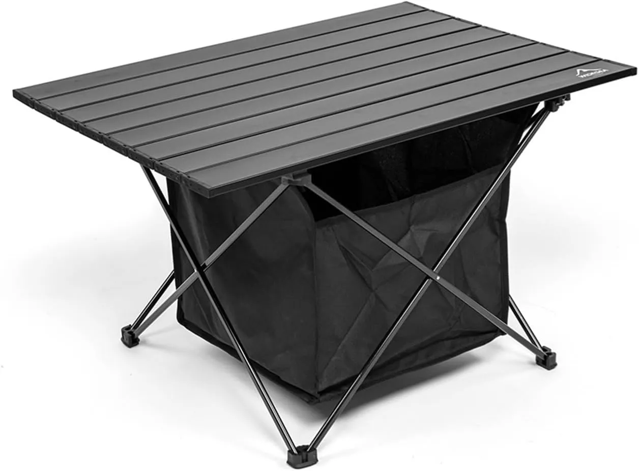 Folding Dining Table Outdoor Recreation Kitchen Tourist PlianteTravel Supplies Tourism Camping Folding Roll Tables Picnic Foldable Desks (Color : L Table with Bag)