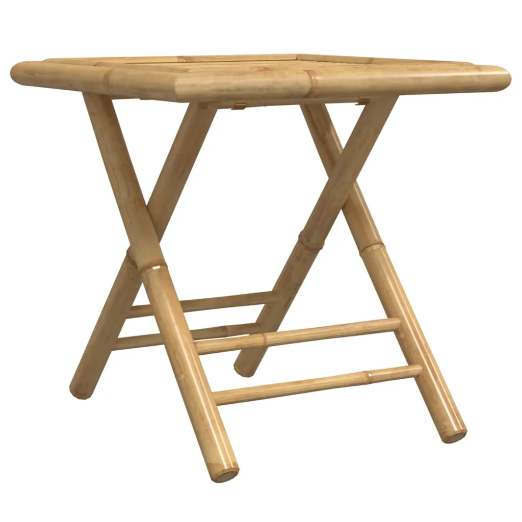 Folding Patio Table Garden Outdoor Courtyard Greenhouse Furniture Bamboo