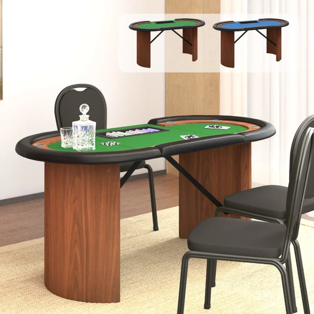 Folding Poker Table Texas Holdem Table 8 Players Portable Casino Table