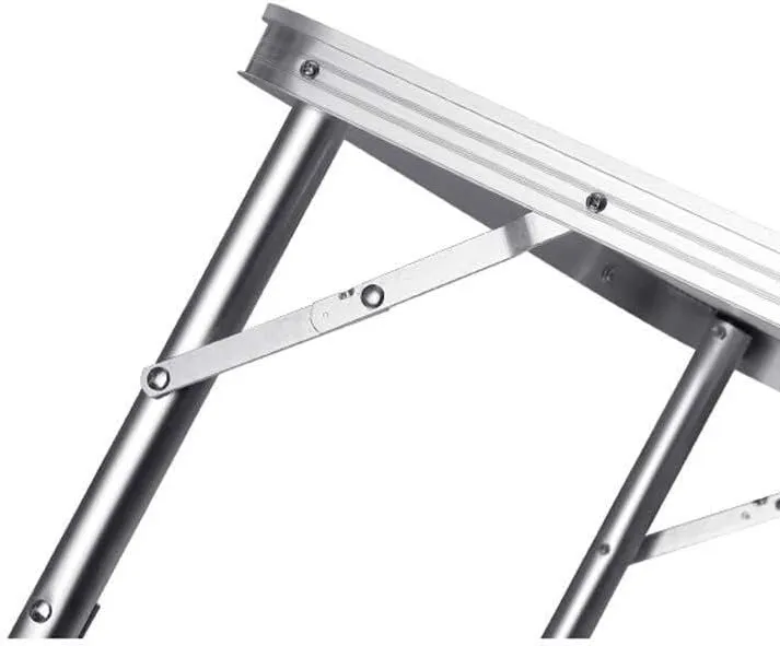 Folding Table 90×60Cm Outdoor, Portable Household Dining Table and Chair, Outdoor, Camping Barbecue Table with Aluminum Stool(Blue,Without Aluminum Stool)