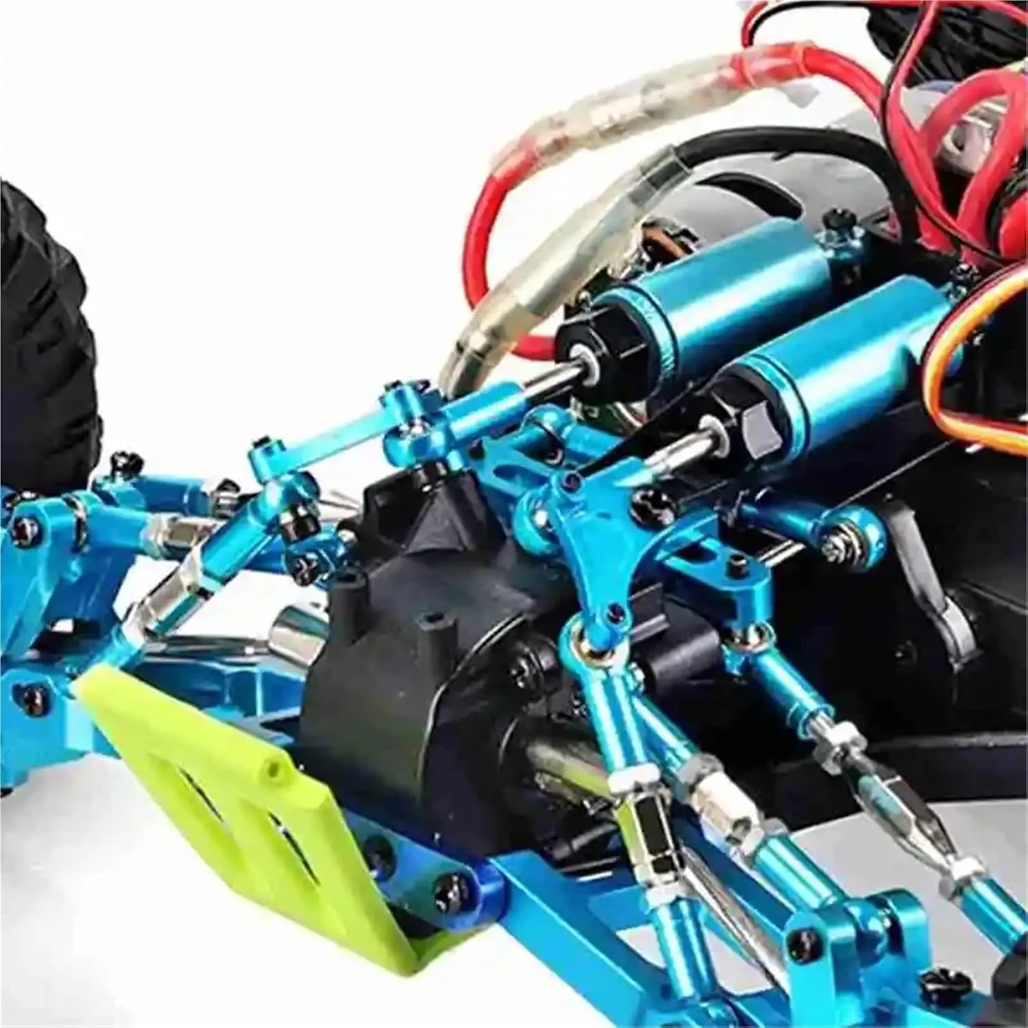 for Feiyue for FY03 for WLtoys 12428 12423 for 1/12 RC for Buggy Car Parts Upgrade Accessories Kit Shock Absorbers RC Car Repair Kit(Blue)