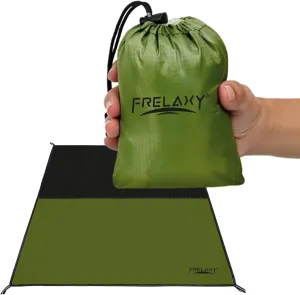 Frelaxy Pocket Picnic Blanket, Waterproof Beach Blanket, Compact Camping Blanket, Lightweight Outdoor Blanket for Beach Festival Camp Picnic Hiking Travel (Army Green, 57'' x 71'')