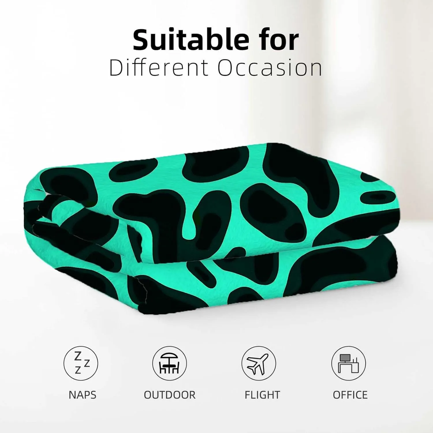 Frog Skin Printed Throw Blanket, Animal Decor Gifts for Women Men, Super Soft Cozy Fleece Home Decoration for Sofa Bedroom, 50"x60"