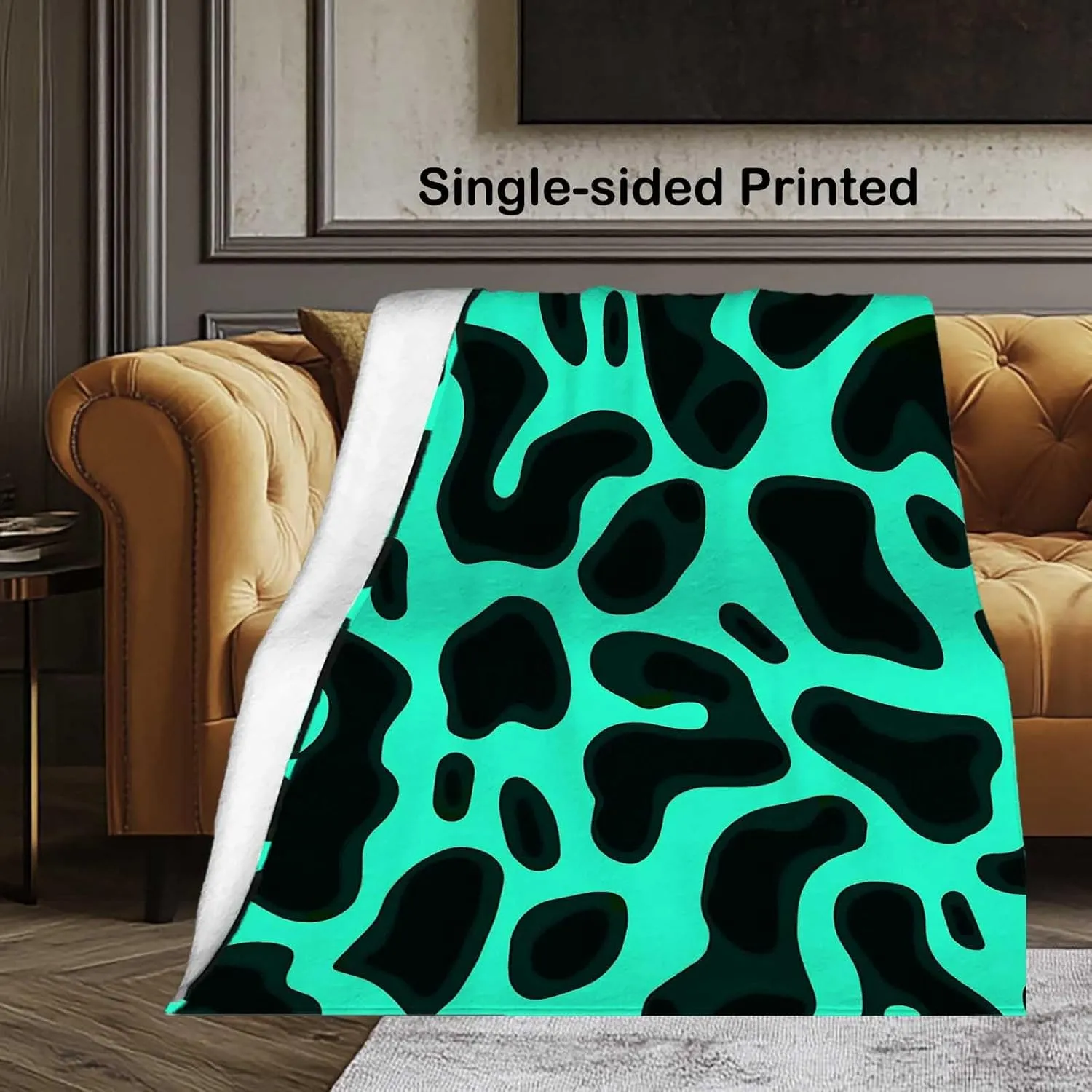 Frog Skin Printed Throw Blanket, Animal Decor Gifts for Women Men, Super Soft Cozy Fleece Home Decoration for Sofa Bedroom, 50"x60"