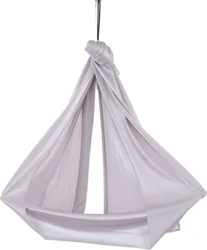 FTVOGUE Aerial Yoga Hammock 39.4 x 110.2inch Breathable Relieve Pain Children's Elastic Hammock for Yoga Children Use Yoga Inversion Exercises(Grey)