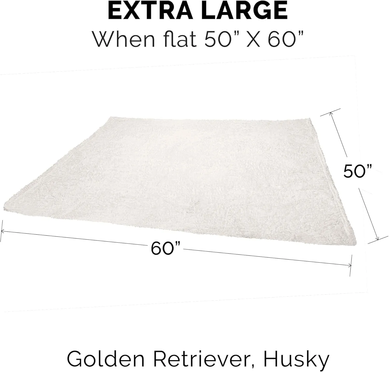 Furhaven Waterproof & Self-Warming Throw Blanket for Dogs & Indoor Cats, Washable & Reflects Body Heat - Soft-Edged Terry & Sherpa Dog Blanket - Dove, Extra Large/XL