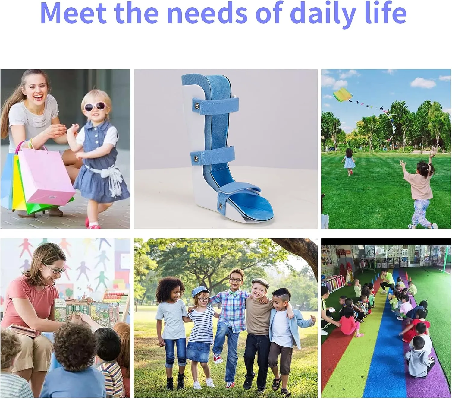 GHORTHOUD Kids AFO Drop Foot Brace for Child Toddler Ankle Foot Orthosis Pediatric Afo Night Splint Walking with Shoes or Sleeping Othopedic Drop Foot Support for Children (Small-Right)