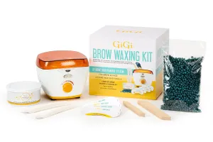 GiGi Mini Brow Waxing Kit, with Mini Honee Warmer 5 oz