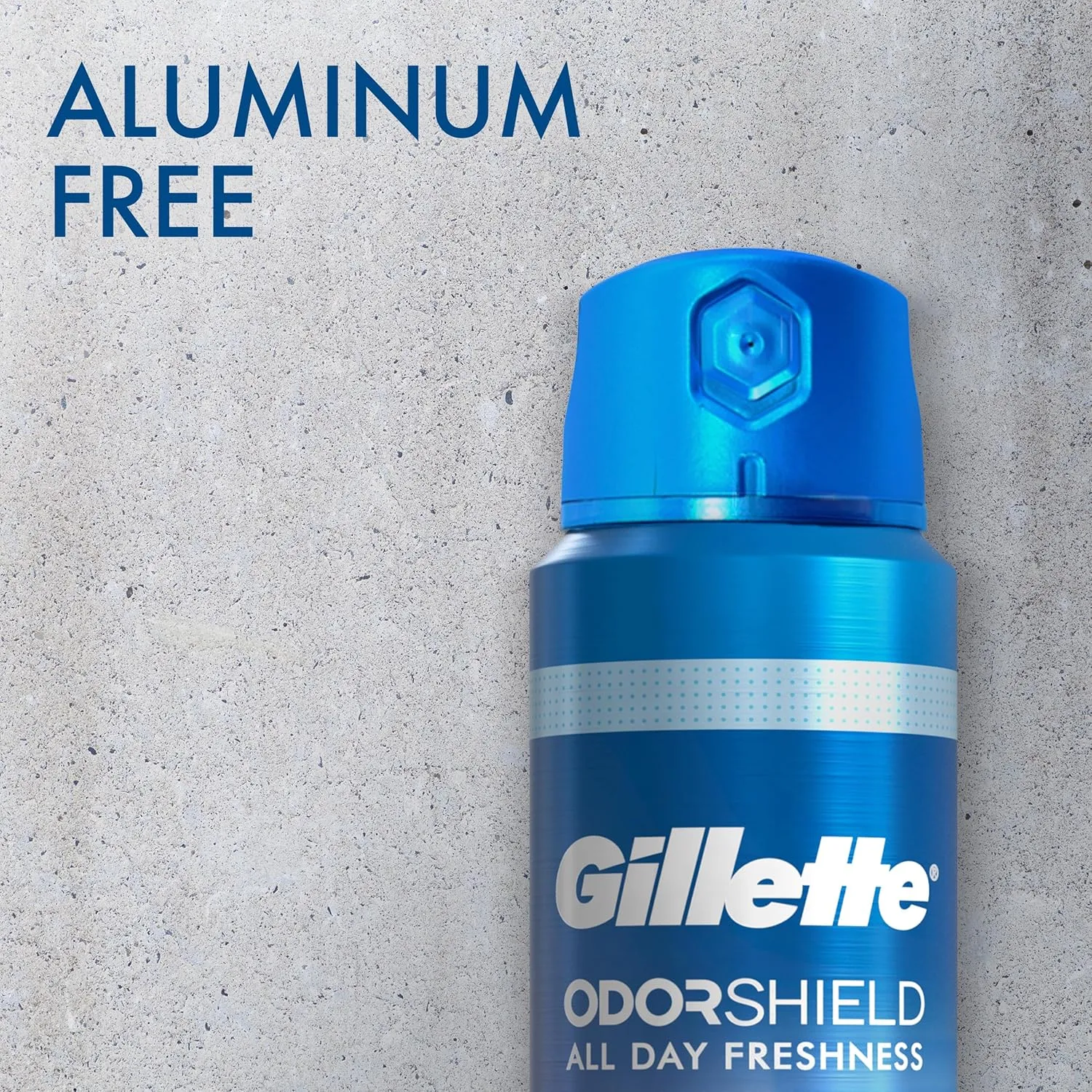 Gillette Aluminum Free Deodorant for Men, Dry Spray, Glacier Water, 4.3oz (Pack of 3)