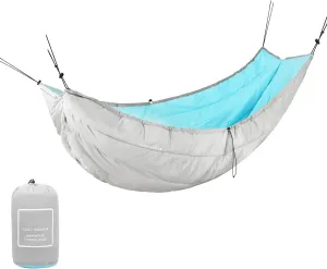 Gold Armour Hammock Underquilt for Single Hammocks and Double Hammocks, Insulated Warm Underquilt - Essential Camping Equipment Gear Under Quilts for Hammock (Grey&Sky Blue)