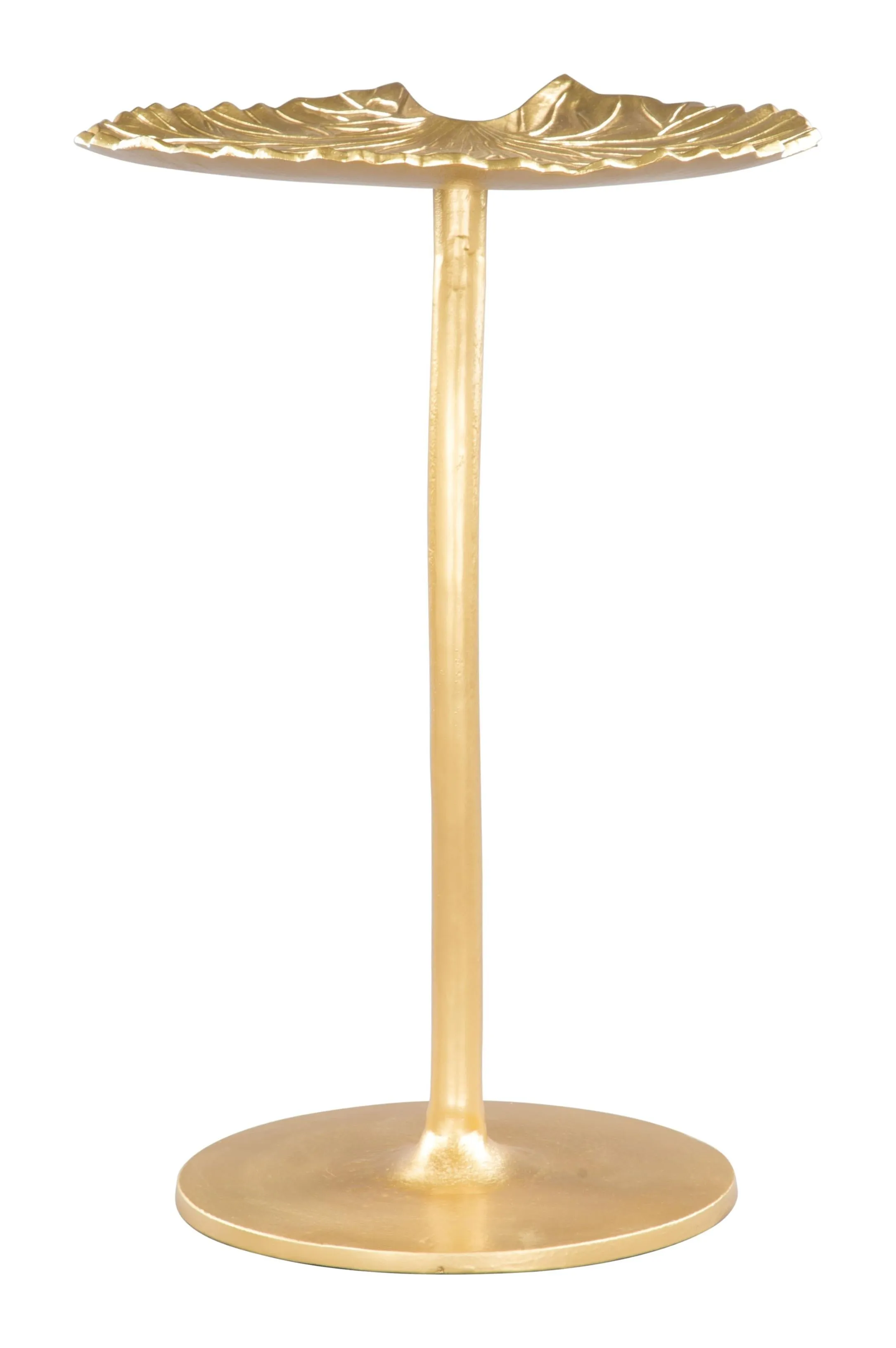 Gold Lilypad Side Table