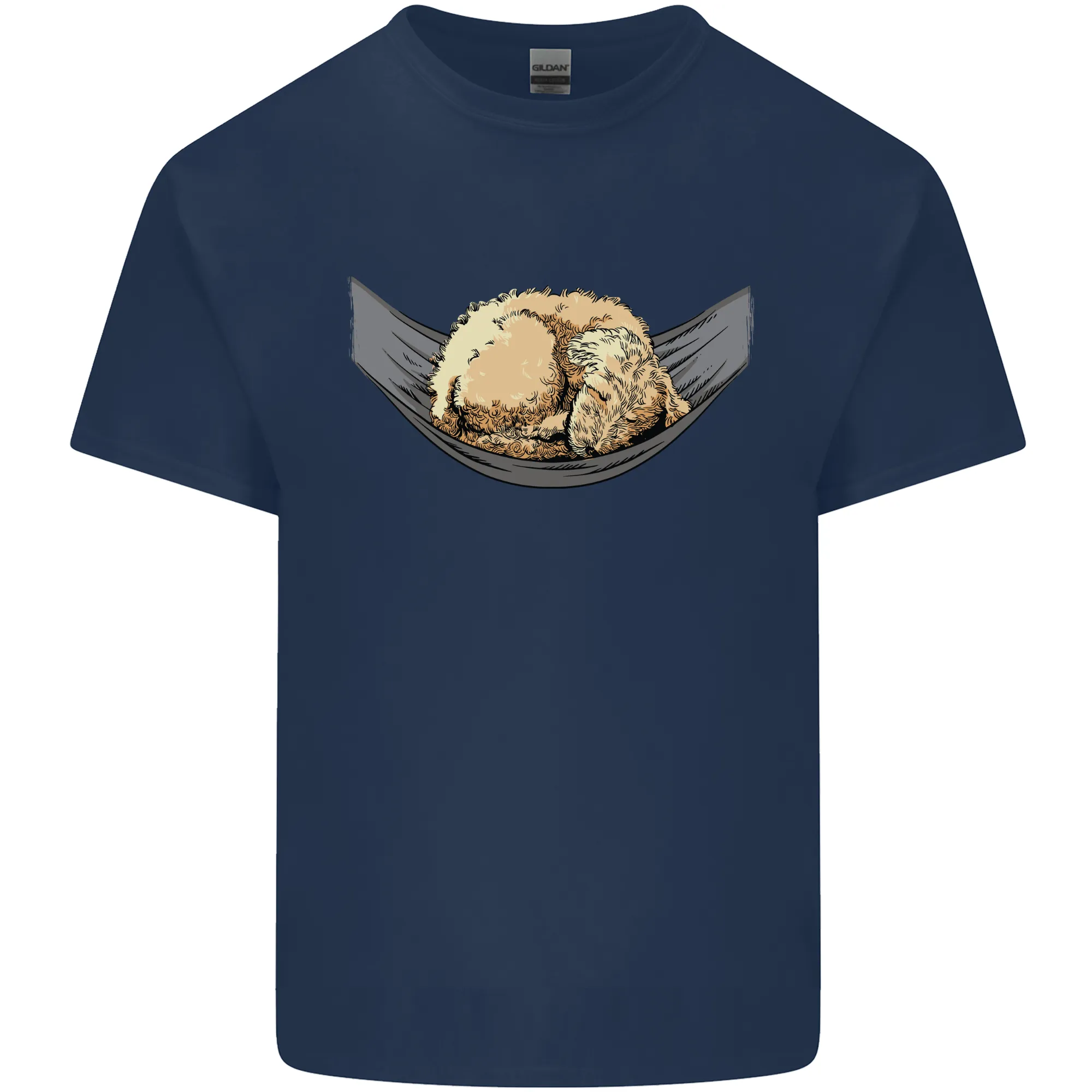 Goldendoodle on a Hammock Dog Kids T-Shirt Childrens