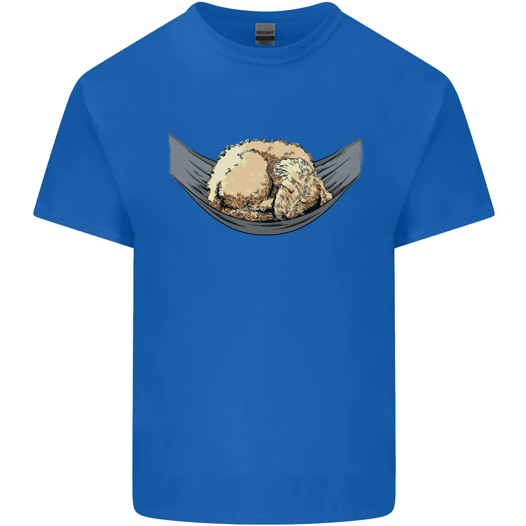 Goldendoodle on a Hammock Dog Kids T-Shirt Childrens