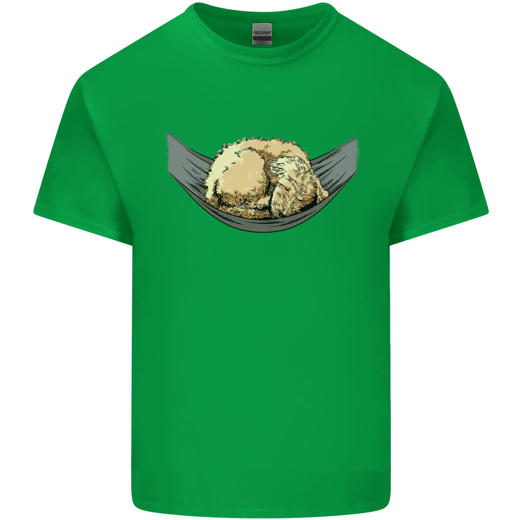 Goldendoodle on a Hammock Dog Kids T-Shirt Childrens