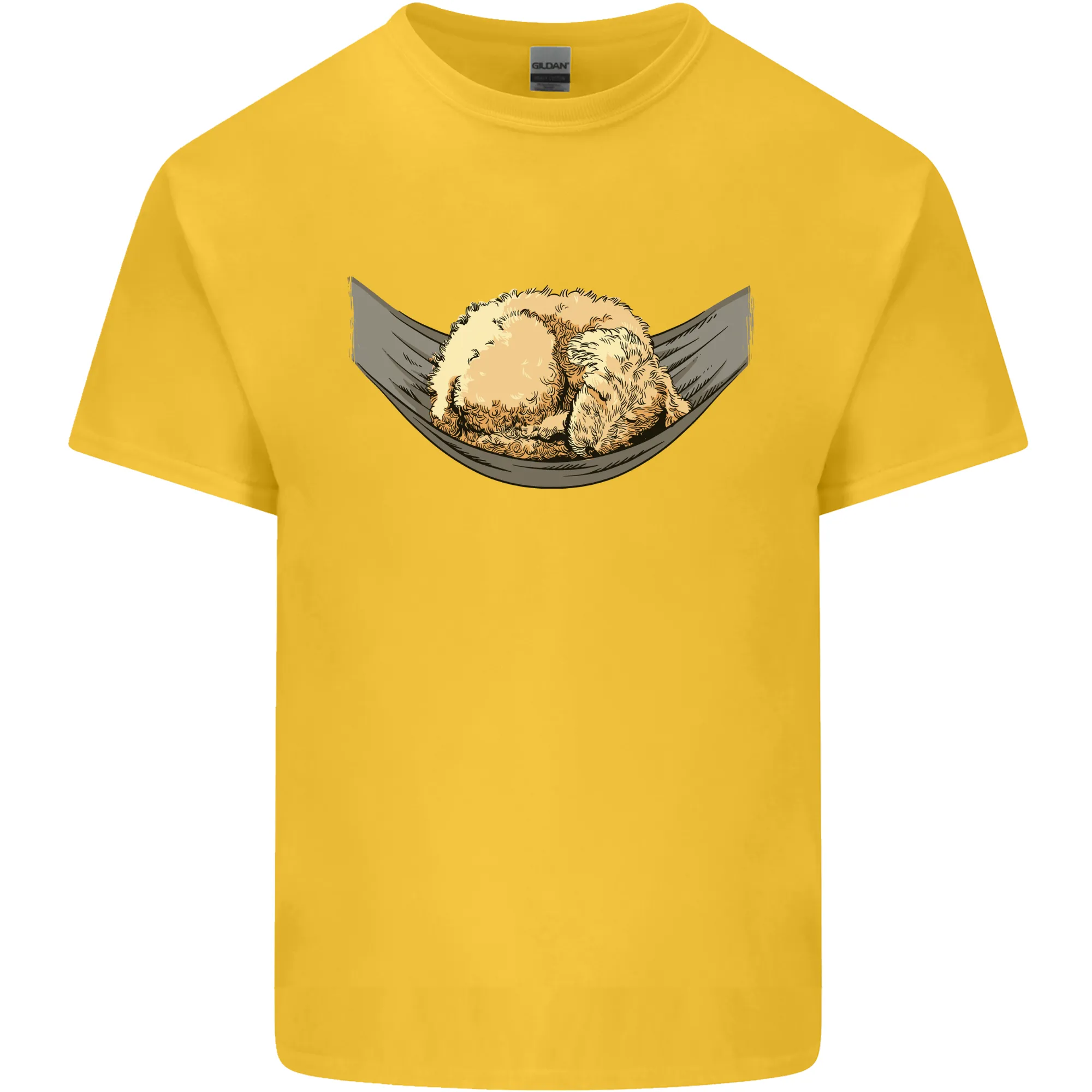 Goldendoodle on a Hammock Dog Kids T-Shirt Childrens