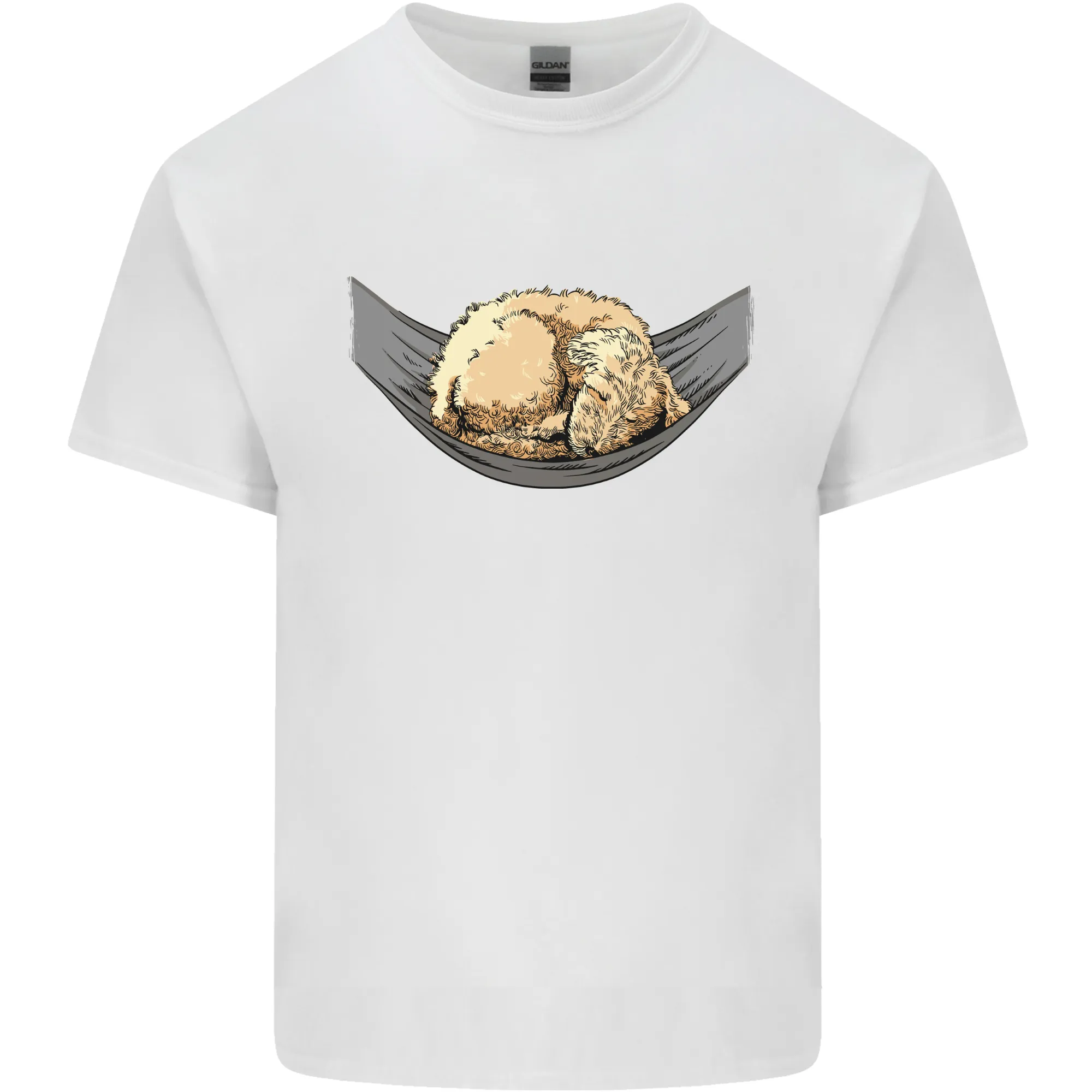Goldendoodle on a Hammock Dog Kids T-Shirt Childrens