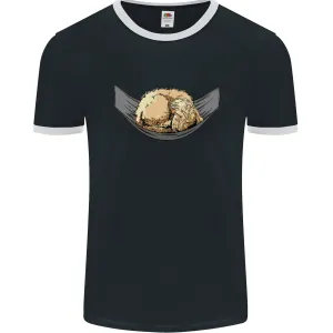 Goldendoodle on a Hammock Dog Mens Ringer T-Shirt FotL