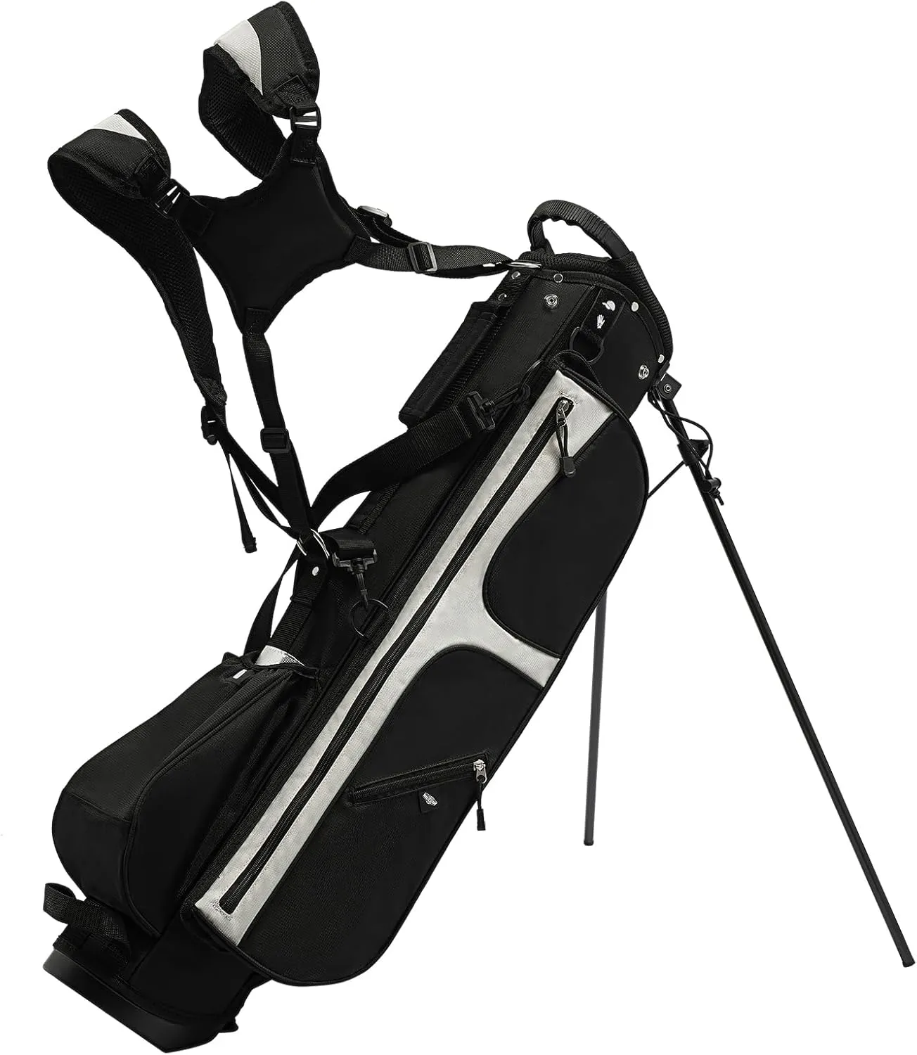Golf Lightweight Stand Carry Bag, Lightweight Golf Bag with Stand for Men Women 3 Dividers and 5 Pockets Standing Golf Club Bags Mens Golf Bag Portable Par 3 Golf Bag