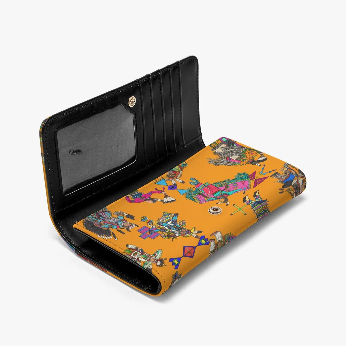 Grand Entry Dancers Orange Foldable Wallet