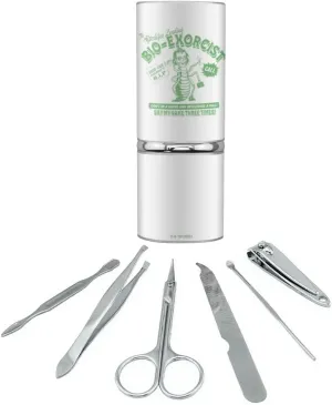 GRAPHICS & MORE Beetlejuice Bio Exorcist Stainless Steel Manicure Pedicure Grooming Beauty Care Travel Kit