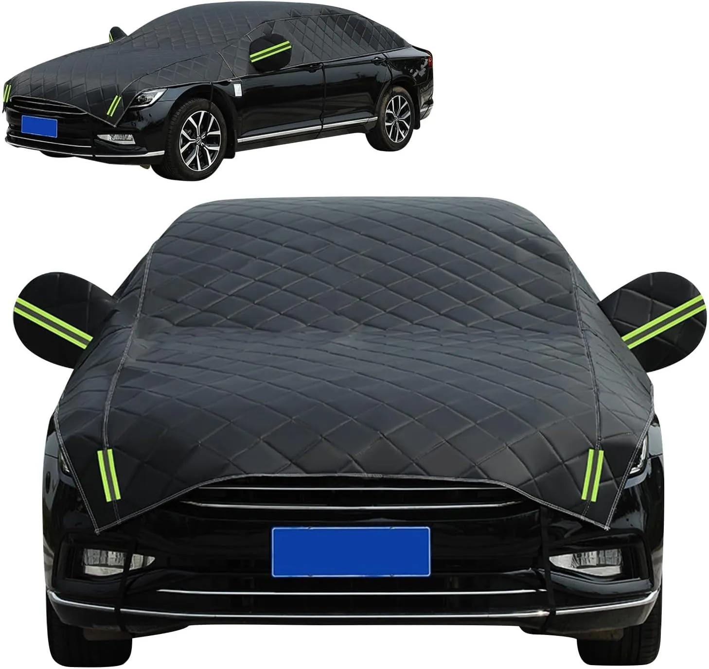 Hail Protector Car Cover Compatible with Mazda Biante 2008- -2018, Half Car Cover for Hail Protection,Hail Protector,Car Hail Protector,Hail Blanket, Outdoor Q0306
