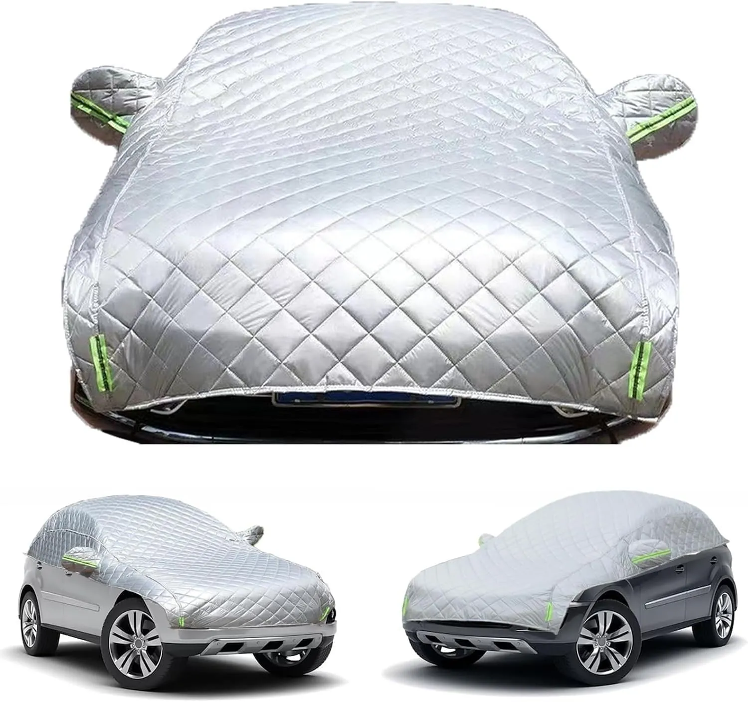 Hail Protector Car Cover Compatible with Mazda Biante 2008- -2018, Half Car Cover, Waterproof All Weather 4-Layer Thickened Cotton All Weather,Sun Rain Dust,Custom Fit H1X