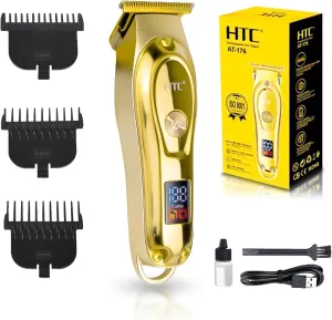 Hair Clippers – Professional Cordless Rechargeable Hair Trimmer with Precision, Adjustable Speeds, and LED Display