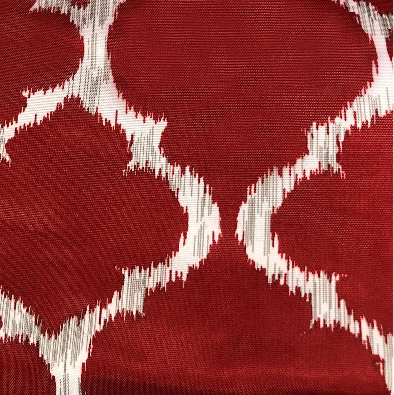 Hammock Chair Hanging Rope Swing, *12 Patterns, Quality Comfortable and Breathable Fabric - Indoor/Outdoor - Red Geometric Pattern
