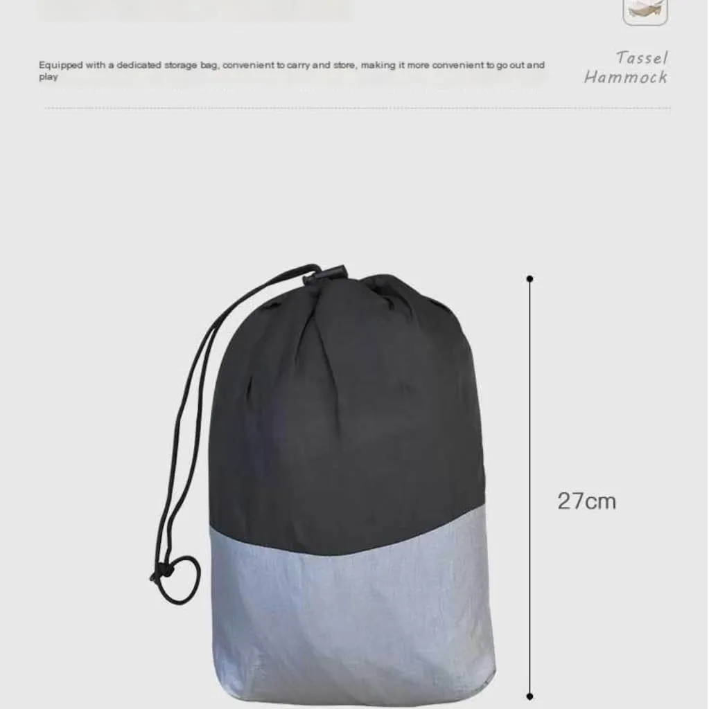 Hammock Double Canopy Mosquito Net Hammock Set Tent Parachute Cloth Camping Automatic Anti-Mosquito Mosquito Net Hammock Hammock Outdoor(B)