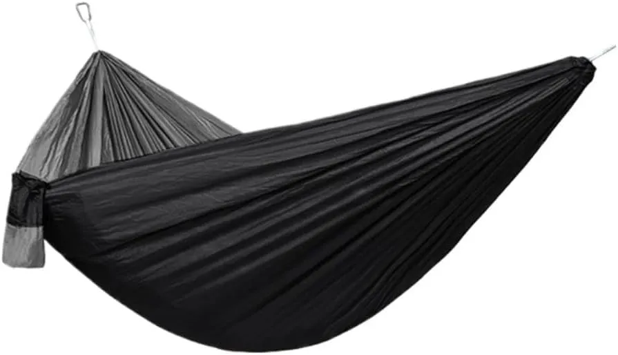 Hammock Double Canopy Mosquito Net Hammock Set Tent Parachute Cloth Camping Automatic Anti-Mosquito Mosquito Net Hammock Hammock Outdoor(B)
