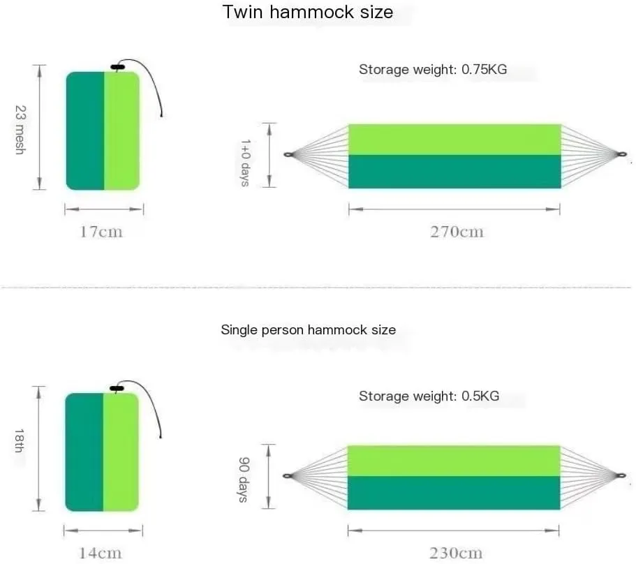 Hammock Double Hammock Outdoor Sleeping Double Anti-Rollover with Mosquito Net Courtyard Camping Thickened Indoor Home Swing Hammock Outdoor(Blue,A)